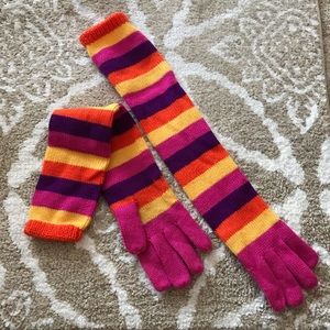‼️NWOT‼️ Elbow Length Rainbow Gloves